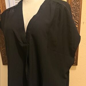 Banana Republic Black V-Neck Blouse